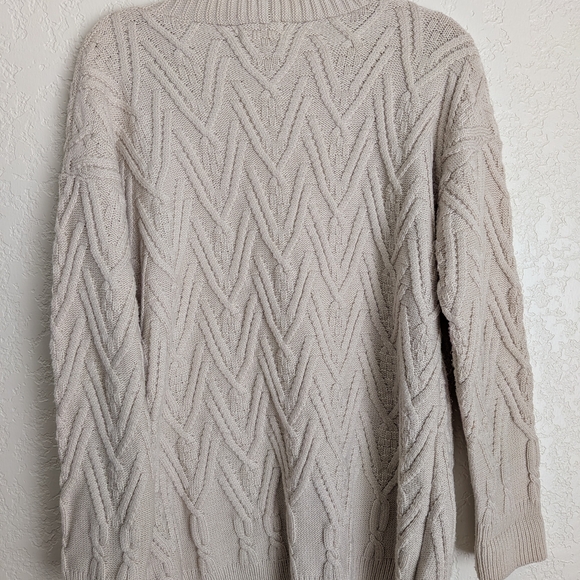 Altar'd State Cream Cable Knit Cardigan - Picture 4 of 7